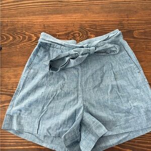 Women's J Crew Blue Tie-Waist Shorts